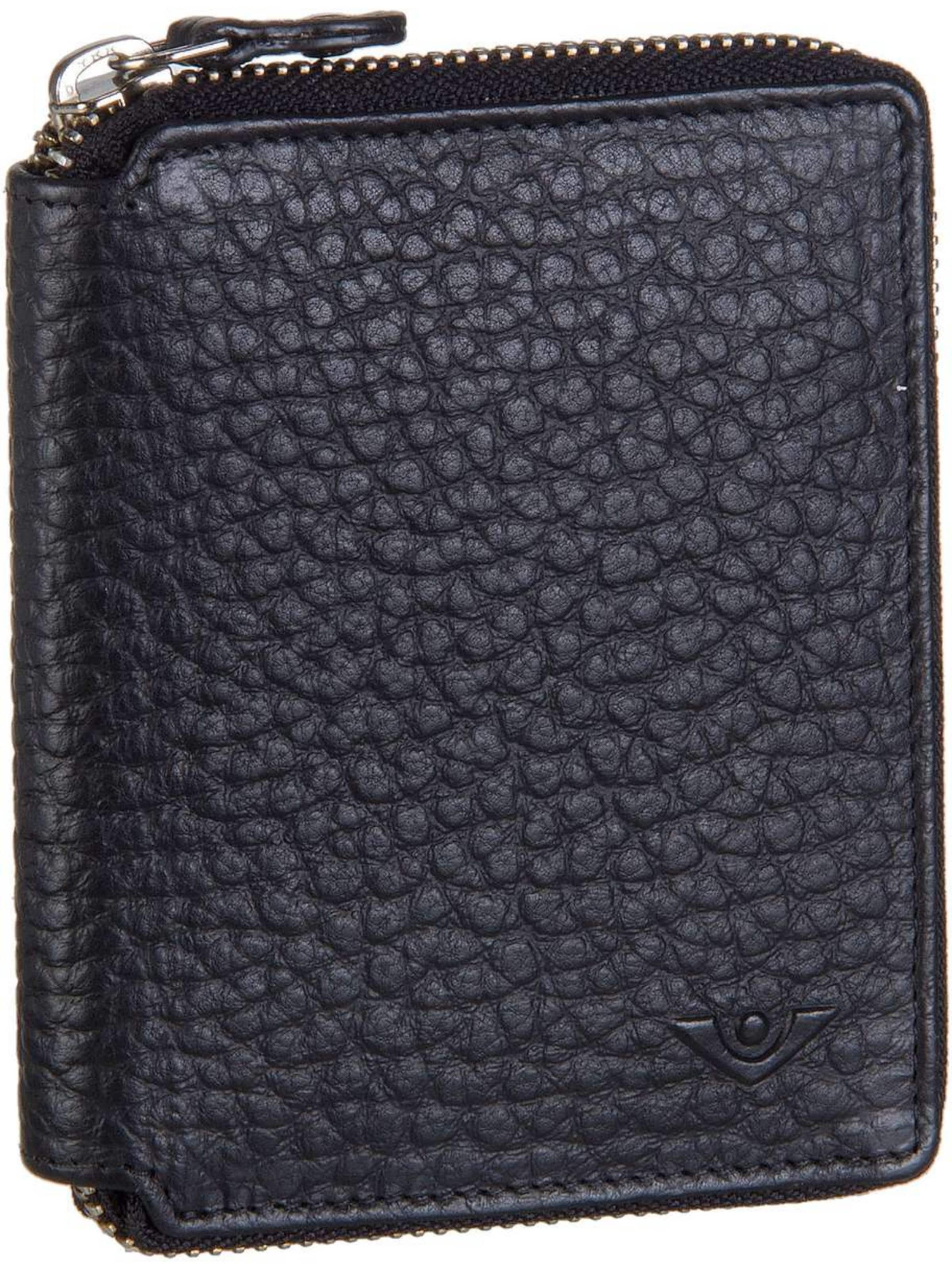 VOi Wallet in Black: front
