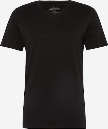 JACK & JONES Тениска 'Plain' в черно: отпред