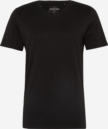 JACK & JONES Shirt 'Plain' in Zwart: voorkant