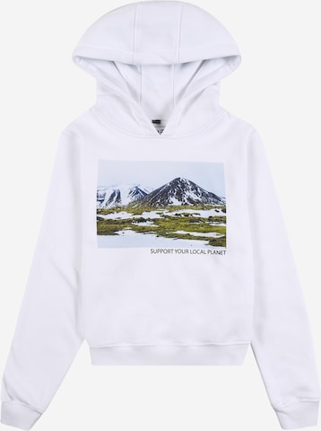 Mister Tee - Ajuste regular Sudadera 'Local Planet' en blanco: frente