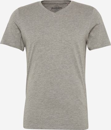 JACK & JONES Shirt 'Plain' in Grijs: voorkant