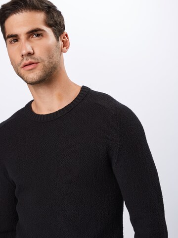 JACK & JONES Sweter w kolorze czarny