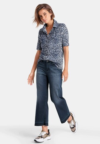 Peter Hahn Blouse 'Jersey-Bluse mit 1/2-Arm' in Blue: front