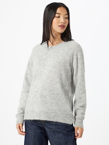 Pull-over 'Lulu' SELECTED FEMME en gris : devant