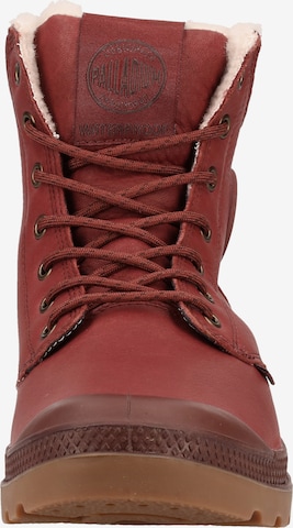 Palladium Lace-Up Boots 'Pampa' in Red