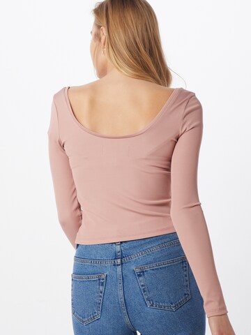 IVYREVEL Shirt 'SCOOP NECK RIB TOP' in Pink