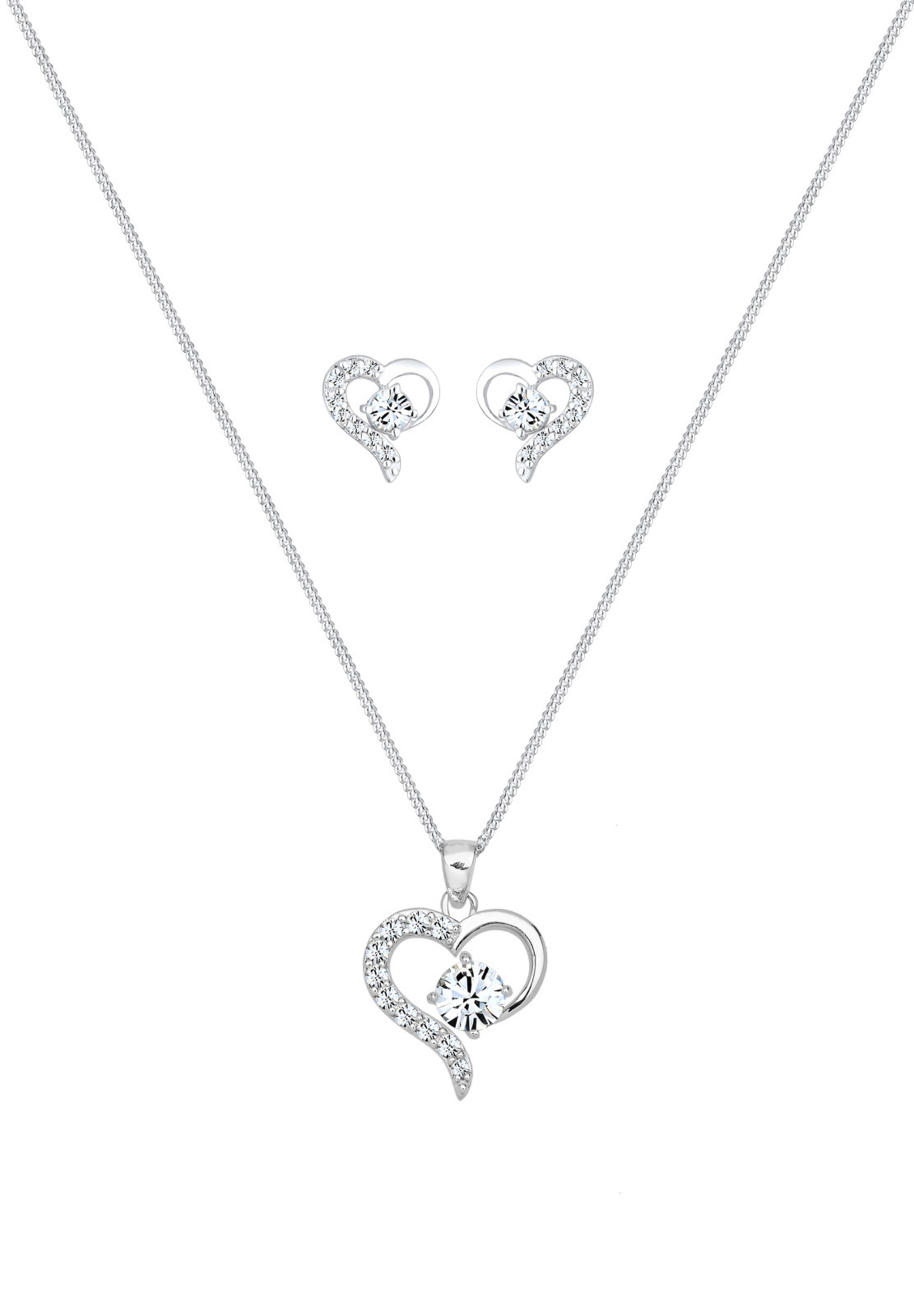 ELLI Jewelry set in Silver: front