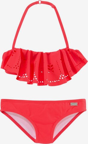 BUFFALO Bandeau Bikini w kolorze czerwony