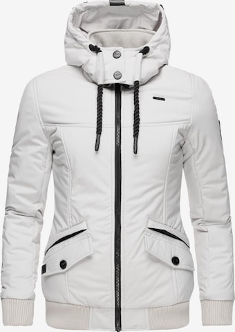 MARIKOO Winter Jacket 'Sumikoo' in Grey: front