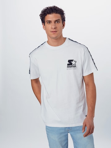 Starter Black Label Regular fit Μπλουζάκι σε λευκό: μπροστά
