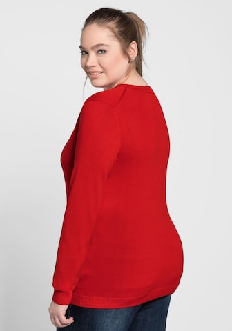 SHEEGO Sweter w kolorze czerwony
