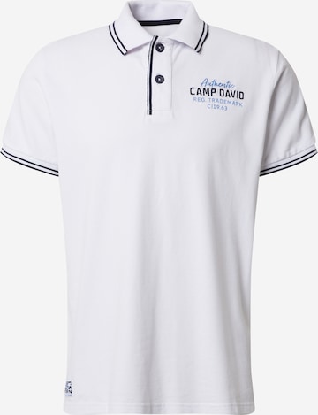CAMP DAVIDRegular Fit Majica - bijela boja: prednji dio