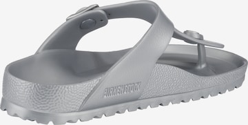 BIRKENSTOCK - Sandalias de dedo 'Gizeh' en plata