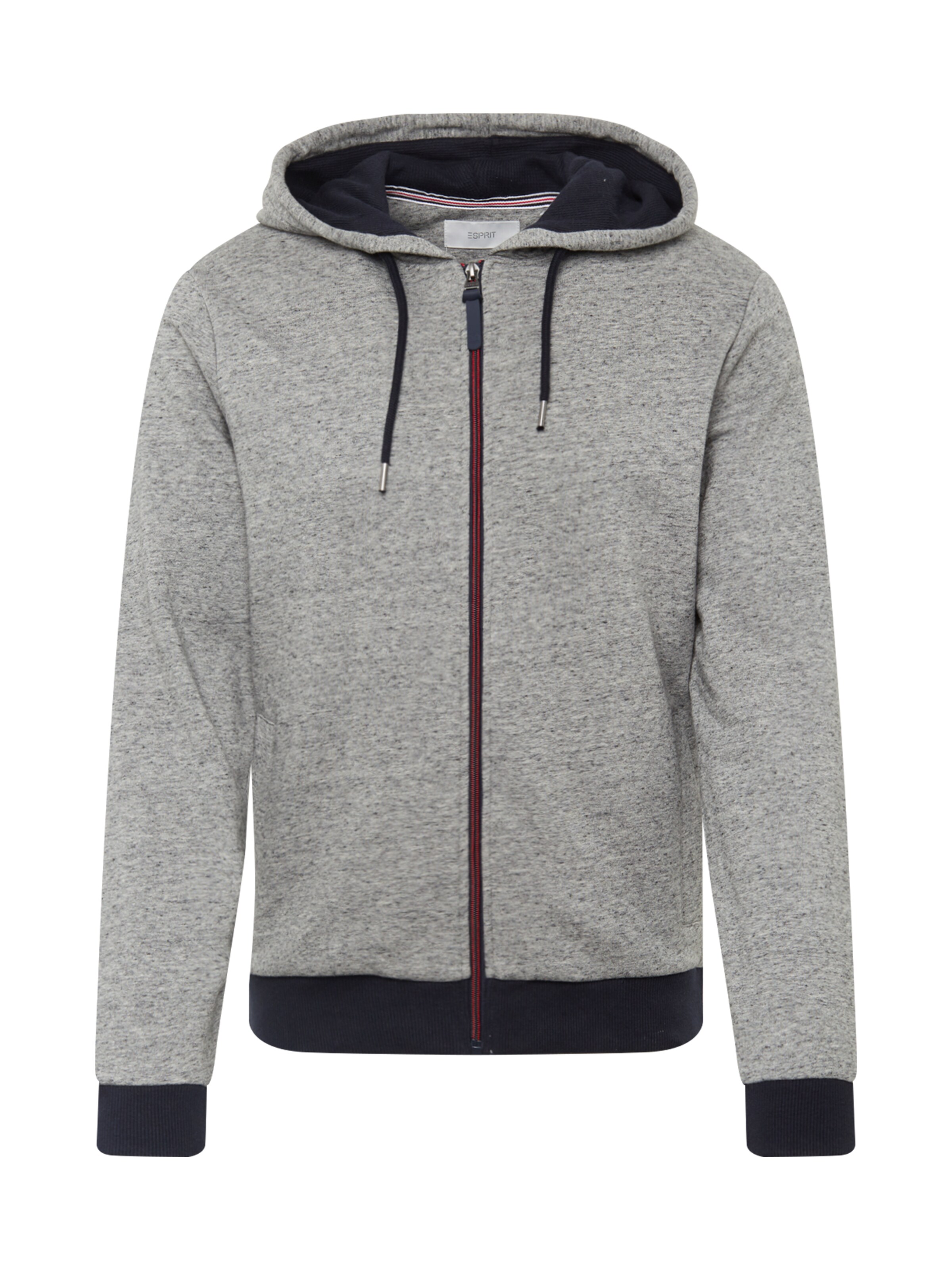 ESPRIT - Sweatvest in de kleur Grijs