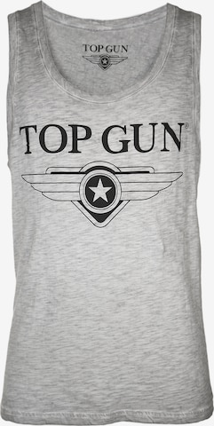 TOP GUN Tank Top ' Truck ' in Grau: predná strana