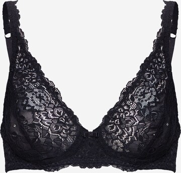 CALIDA Triangle Bra in Black: front