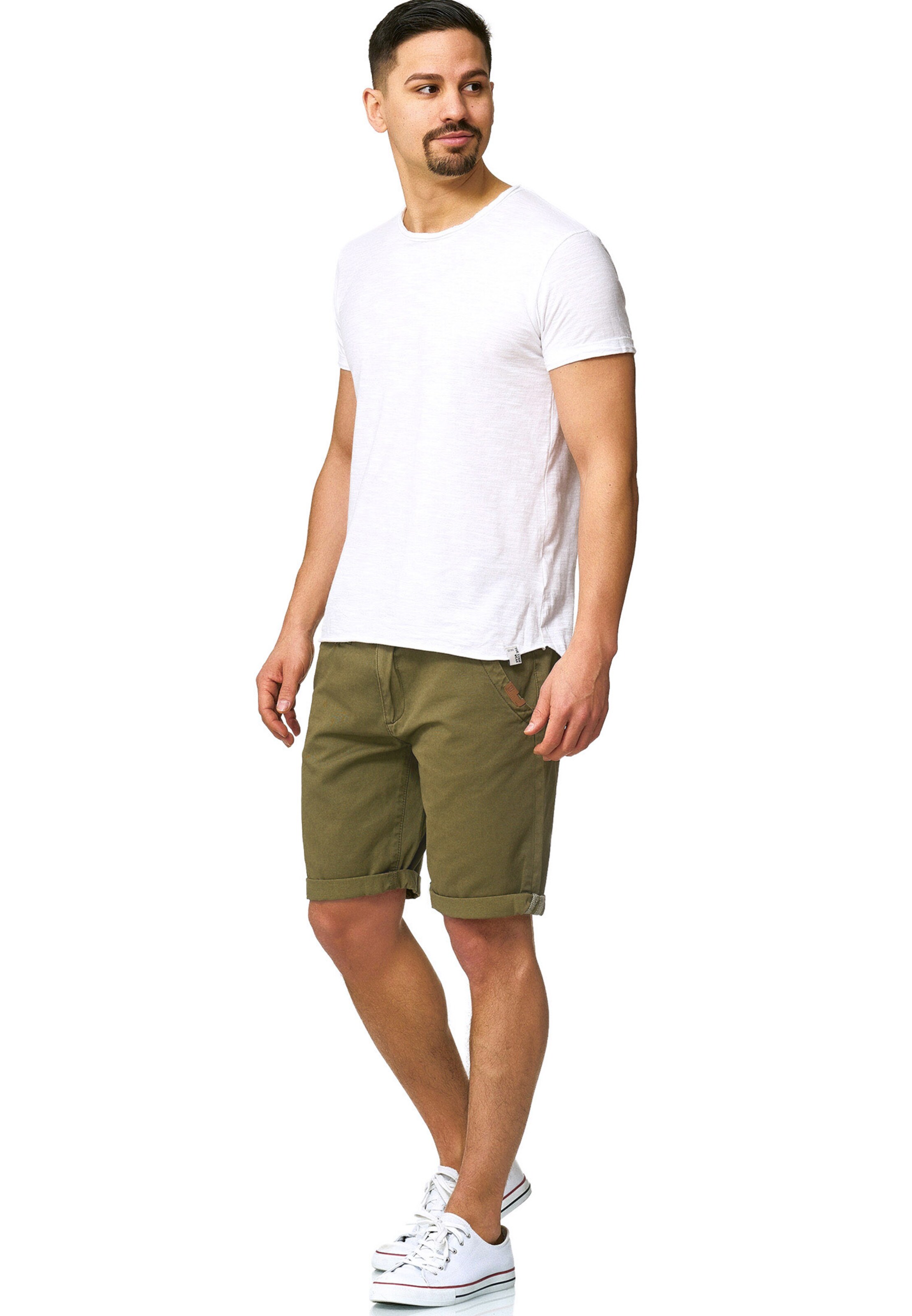 INDICODE JEANS Regular Shorts 'Cuba' in Grün