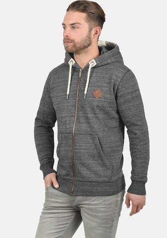 !Solid Zip-Up Hoodie 'Craig' in Grey: front