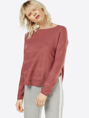 Pull-over 'CAVIAR' ONLY en rouge : devant