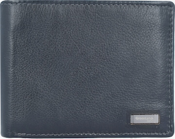 Greenland Nature Wallet 'Black Nappa' in Black: front