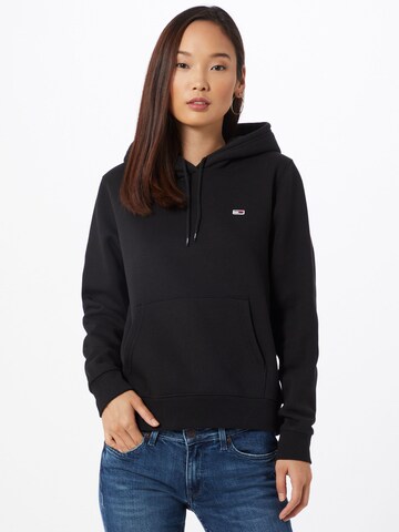 Tommy Jeans Sweatshirt in Black: front