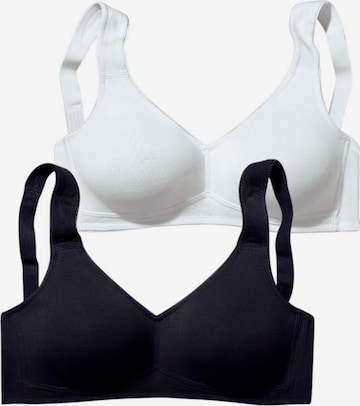 PETITE FLEUR Regular Bra in Black: front