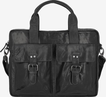 Pride and Soul Document Bag in Black: front