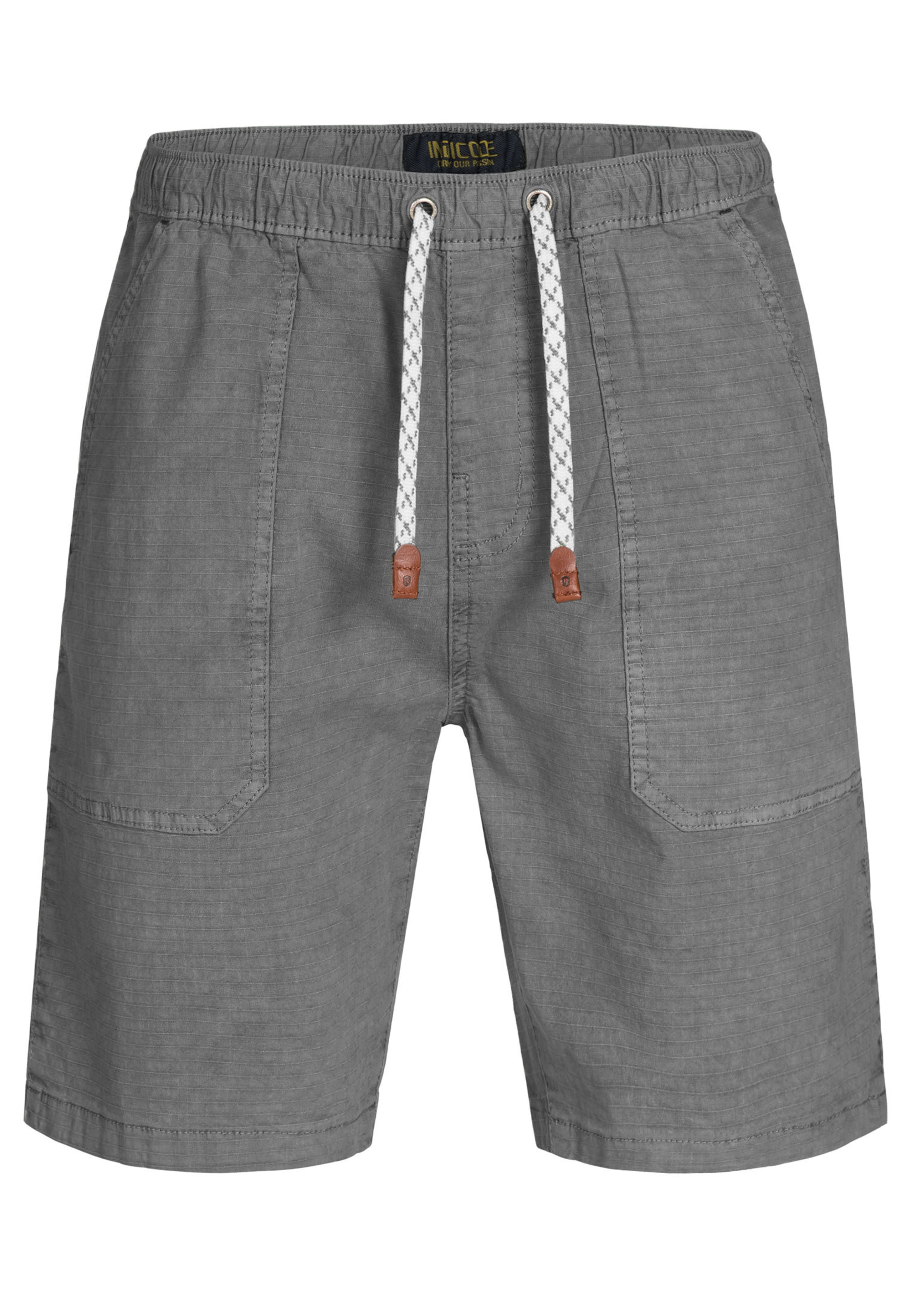 INDICODE JEANS Broek 'Stoufville' in Grijs: voorkant