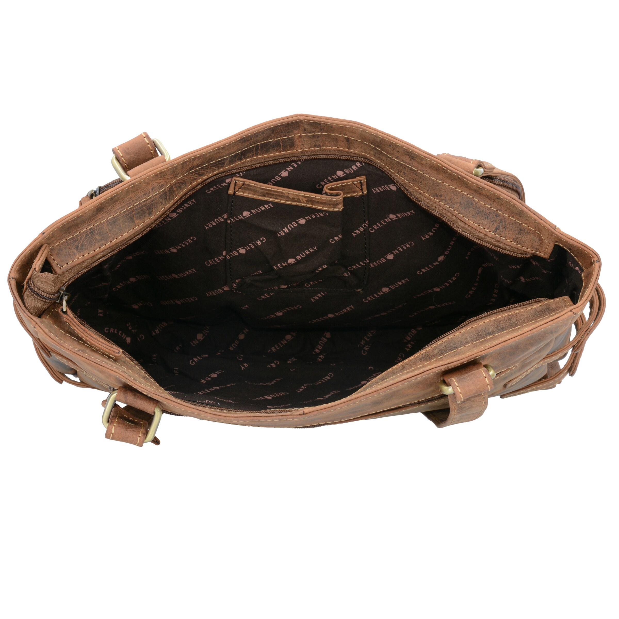 GREENBURRY Schoudertas in Bruin