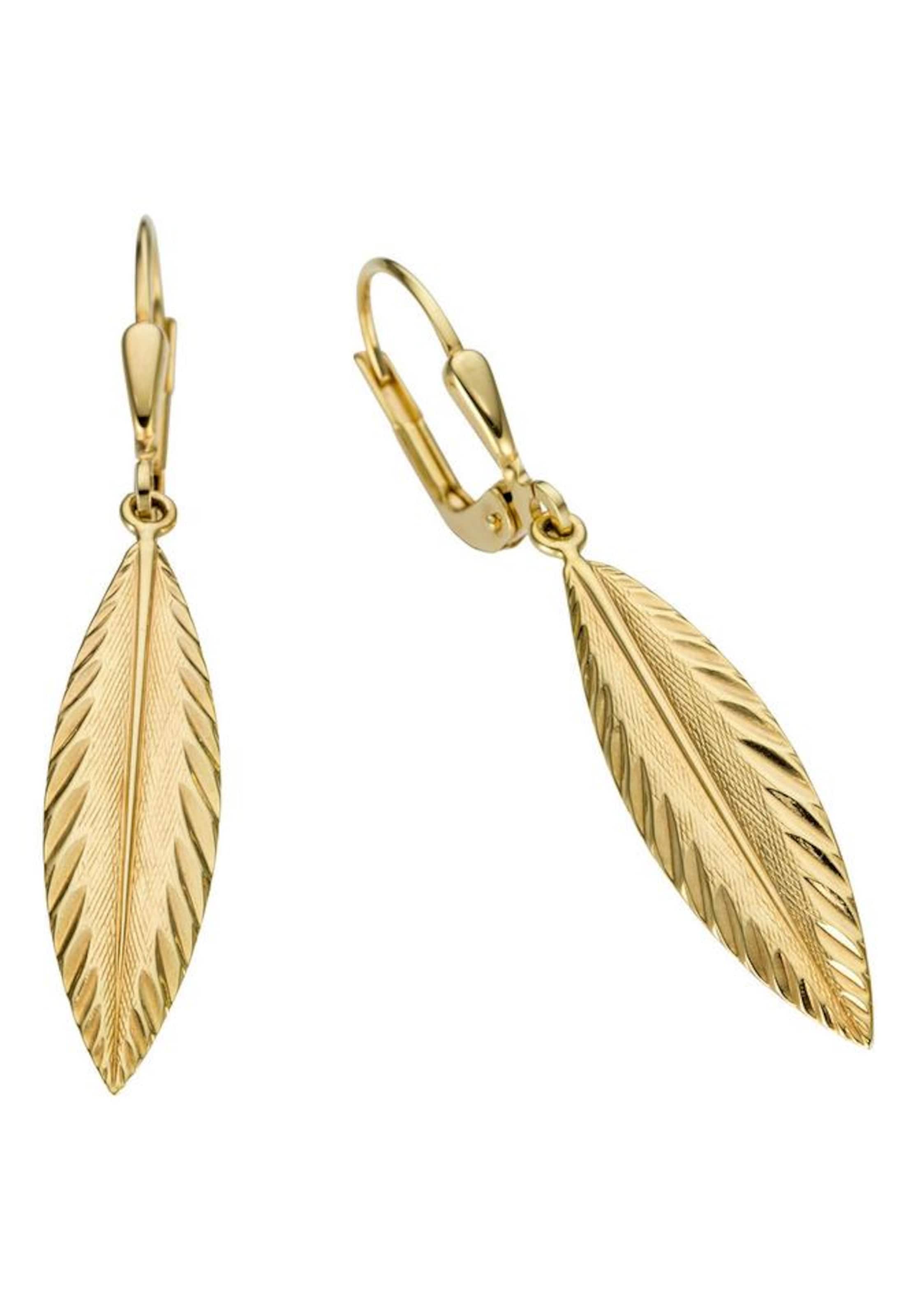 FIRETTI Ohrhänger in Gold: Vorderseite