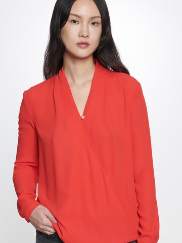 SEIDENSTICKER Blouse in Rood: voorkant