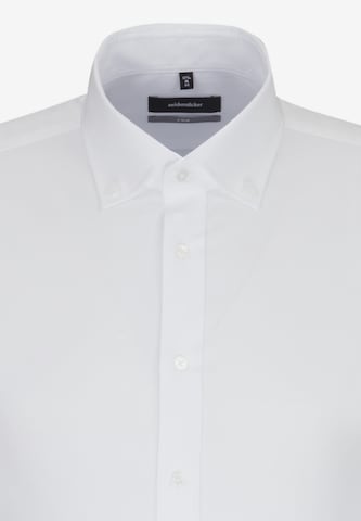 SEIDENSTICKER - Ajuste estrecho Camisa de negocios en blanco