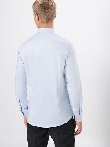 OLYMP Slim fit Poslovna srajca | modra barva: zadnja stran