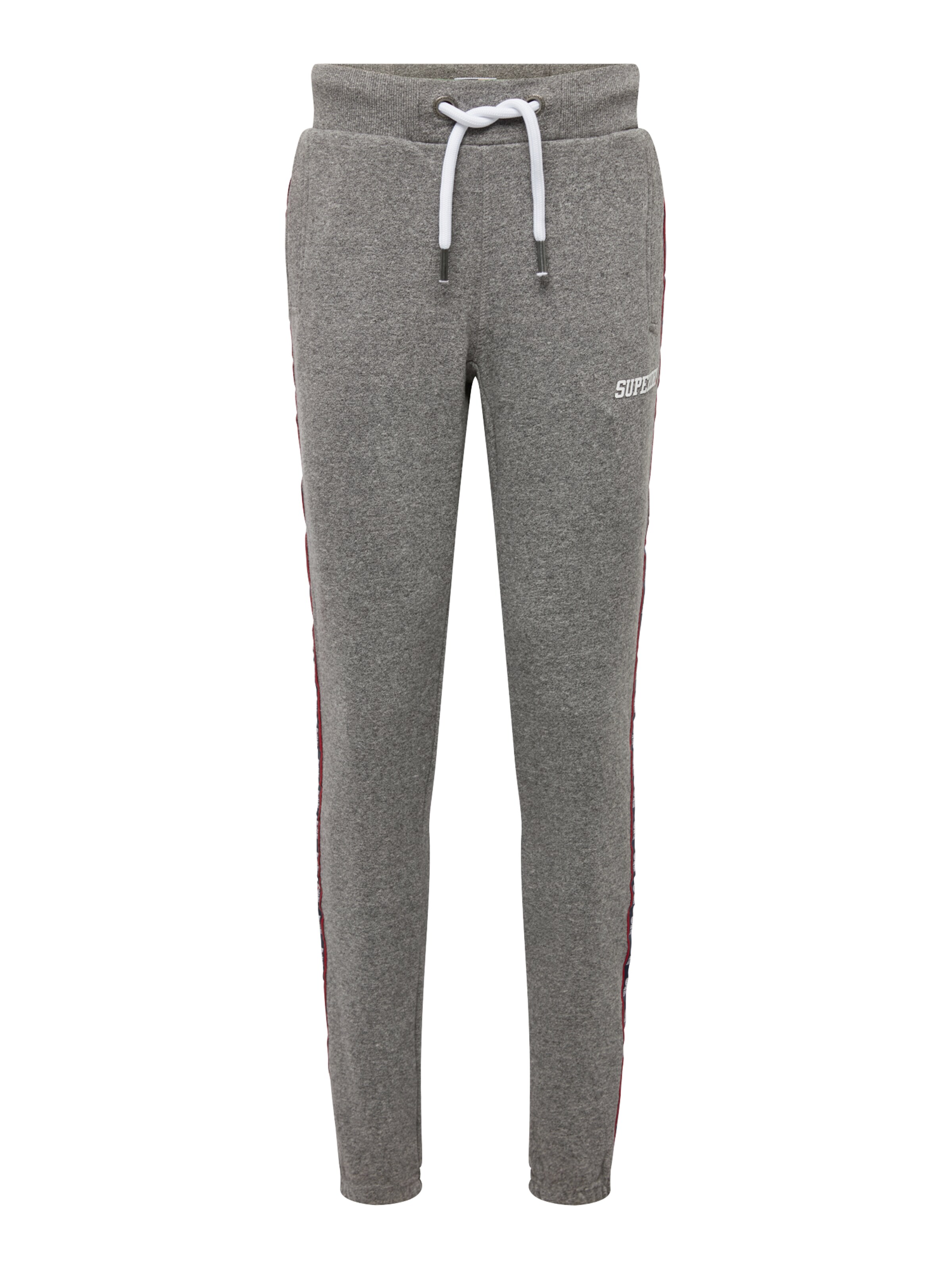 Superdry - Broek 'Triple Star Track' in de kleur Grijs gemêleerd