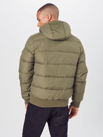 INDICODE JEANS Regular fit Winter Jacket 'Adrian' in Green