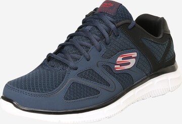 Baskets basses SKECHERS en bleu : devant