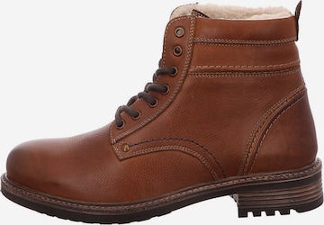 Longo Lace-Up Boots in Brown
