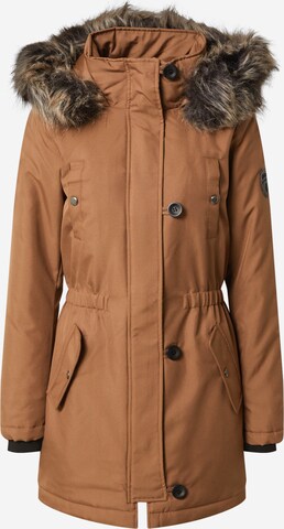 ONLY Winterparka 'Iris' in Bruin: voorkant