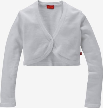 COLORS FOR LIFE Knit Cardigan in White: front