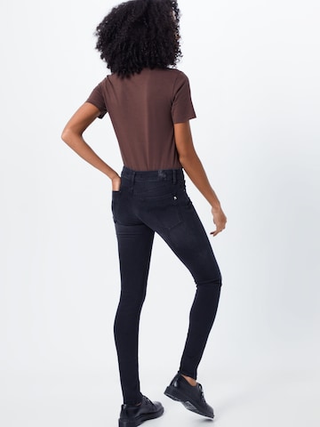 Skinny Jeans 'New Luz' di REPLAY in nero: dietro