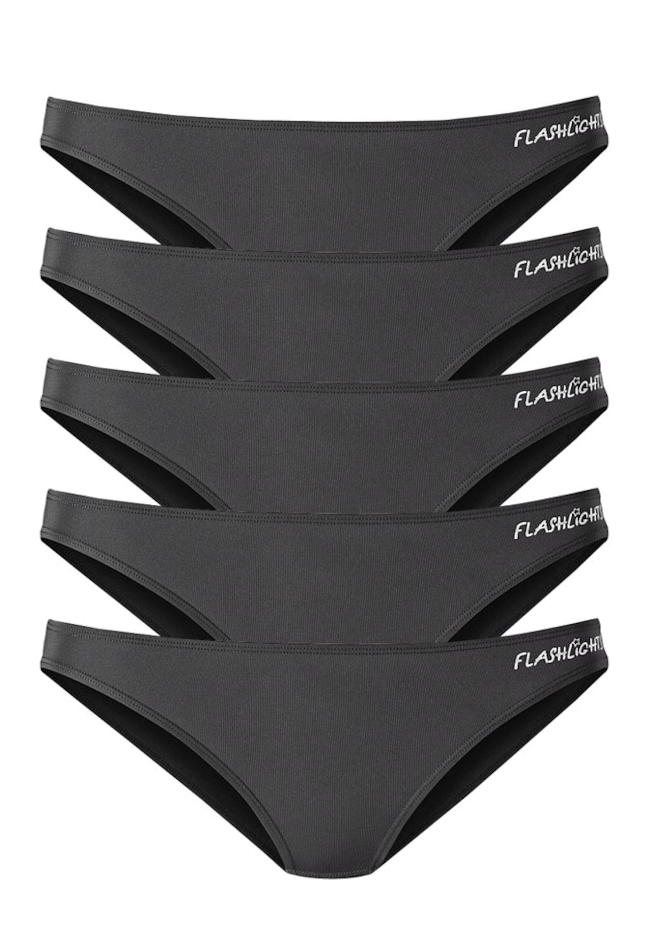 FLASHLIGHTS Slip in Schwarz: Vorderseite