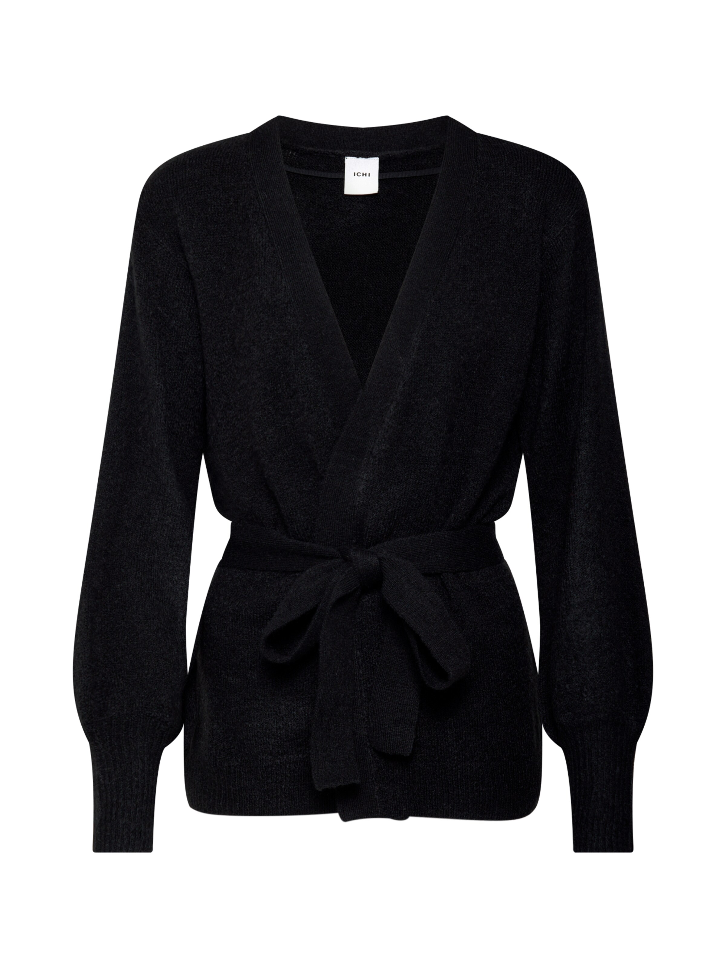 ICHI - Gebreid vest 'AMARA CA4' in de kleur Zwart