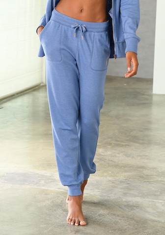 BENCH Tapered Pants in Blue: front