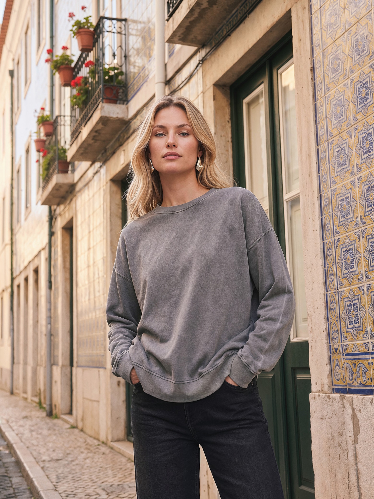 The AY Style Collective - Grey Sweater And Jeans