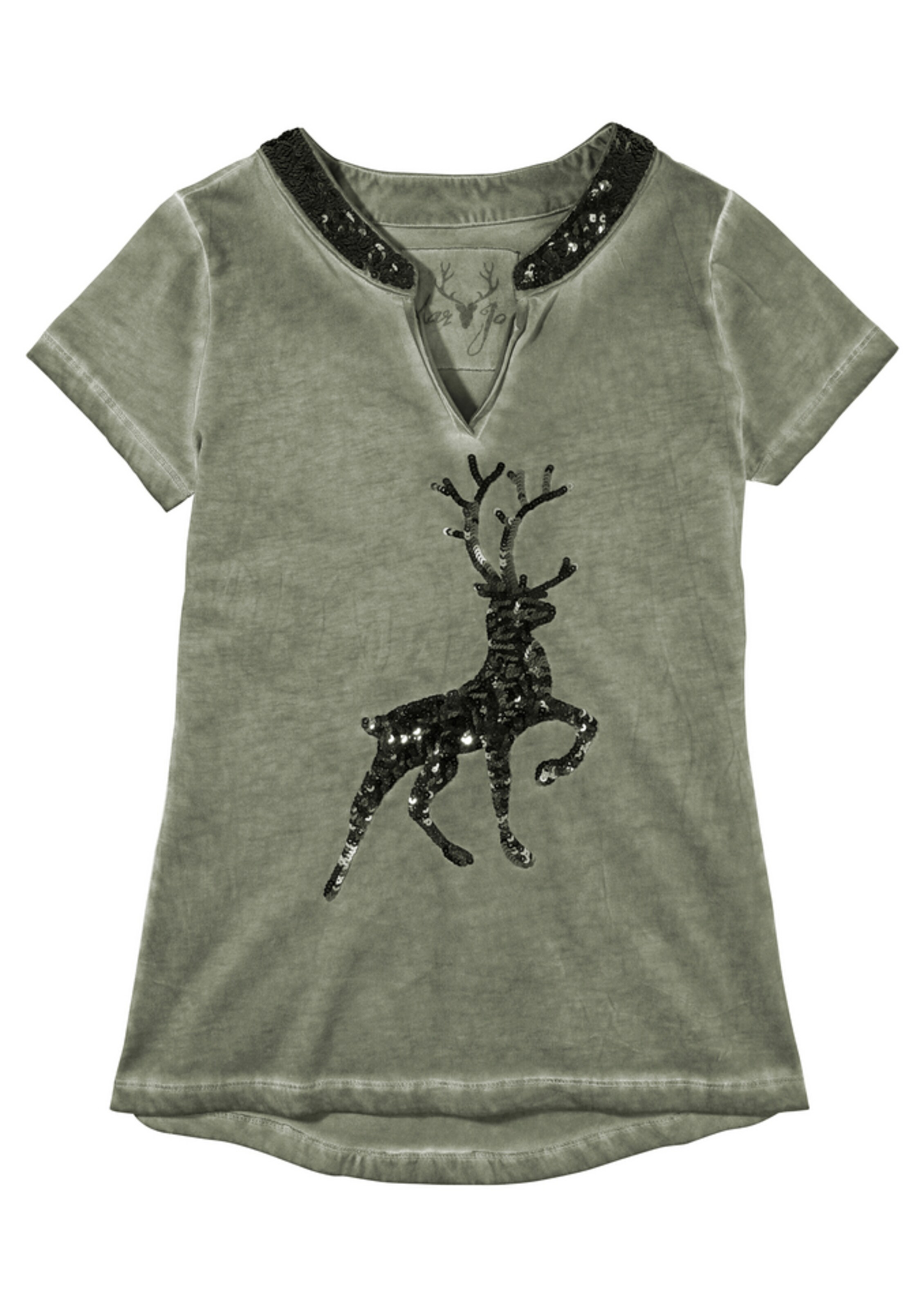 MARJO - Trachtenshirt in khaki