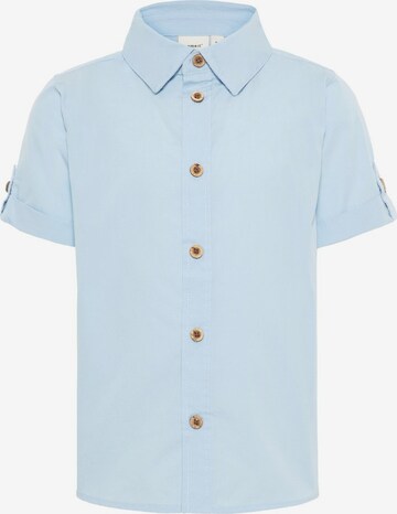 Coupe regular Chemise NAME IT en bleu : devant