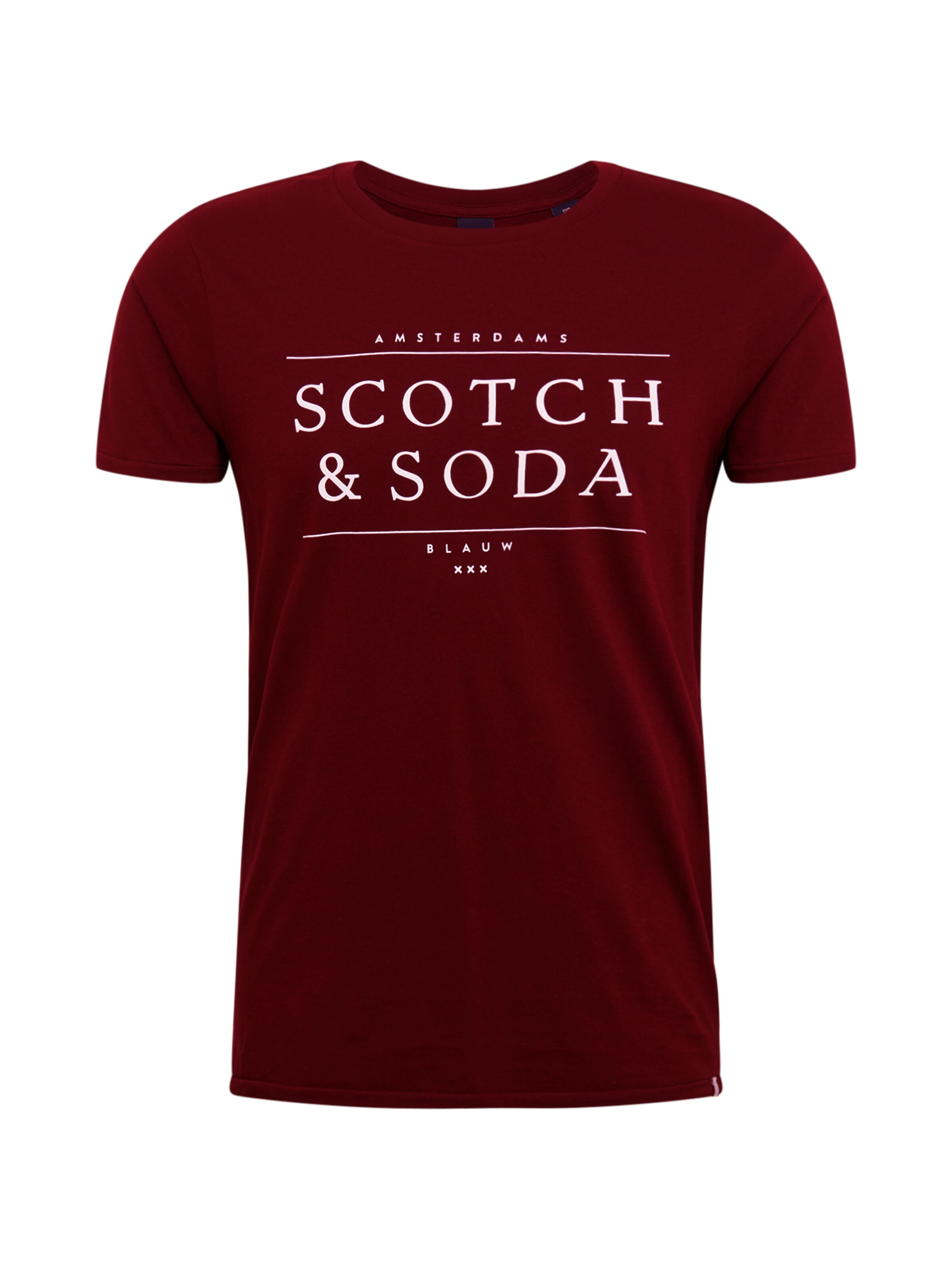 SCOTCH & SODA - Shirt in de kleur Wijnrood