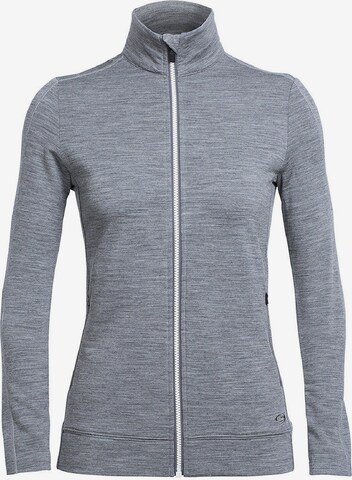 ICEBREAKER Athletic Fleece Jacket 'Dia' in Grey: front