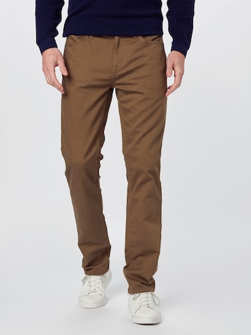 Regular Pantalon 'TRAVELER' Banana Republic en marron : devant