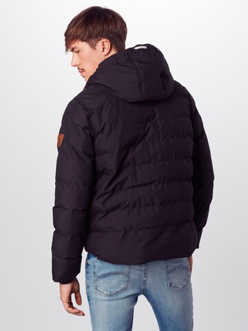 Veste d’hiver 'MJK-CHANDL9A/WS' BRAVE SOUL en noir : derrière